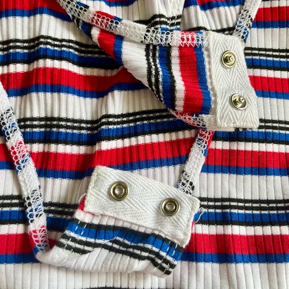 Striped Shirt Bodysuit - Picture 4 of 5